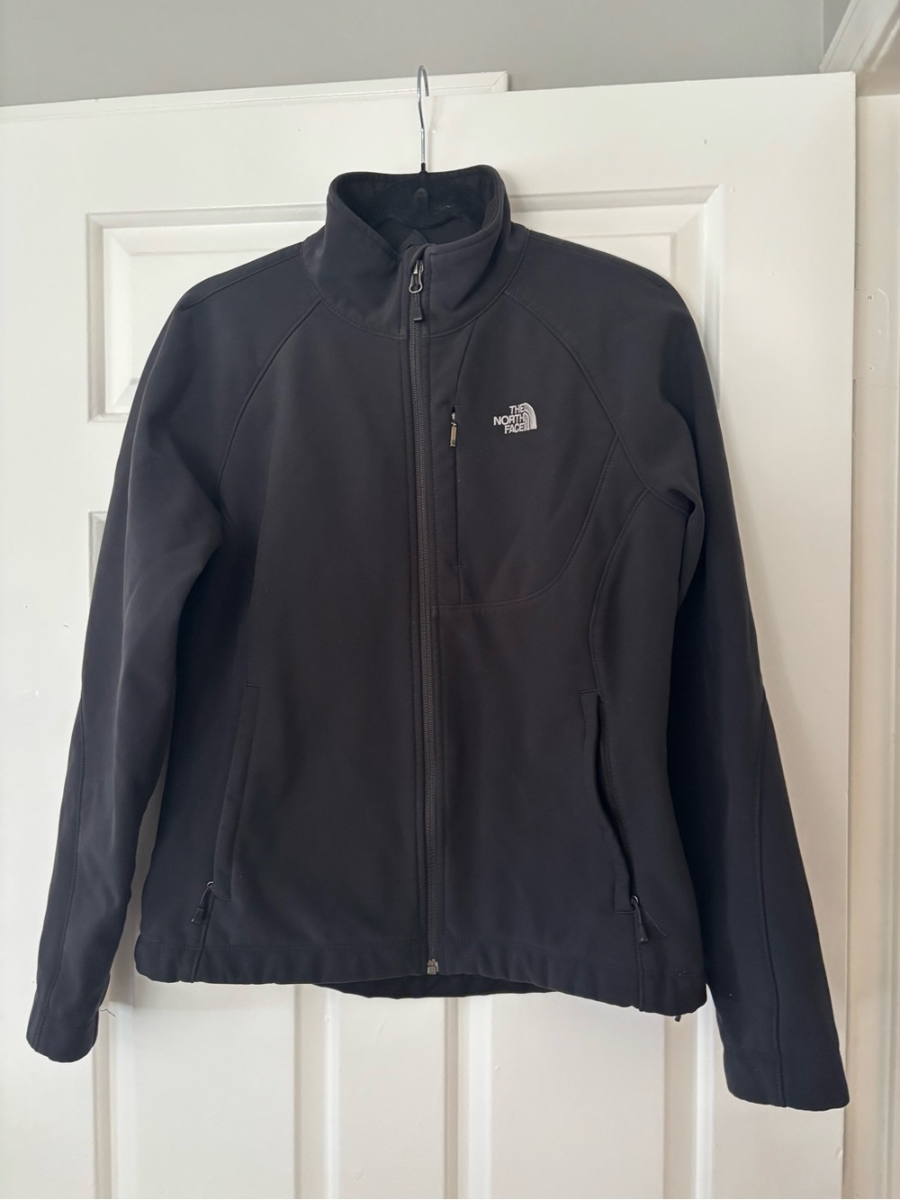 The North Face Apex Soft Shell Jacket Women's Medium Black Full Zip Fleece Lined - Picture 3 of 8